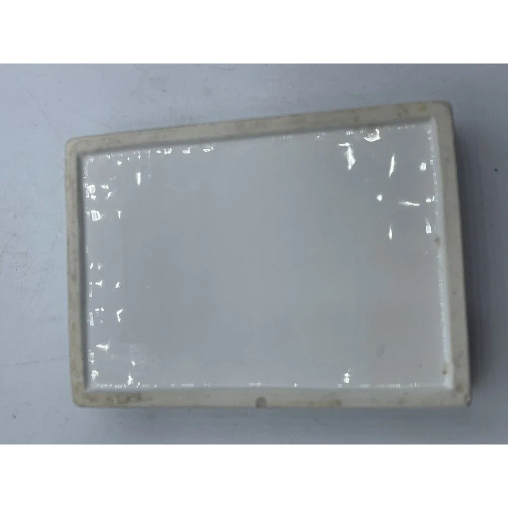 CO Bigelow Apothecaries Ceramic White Soap Dish